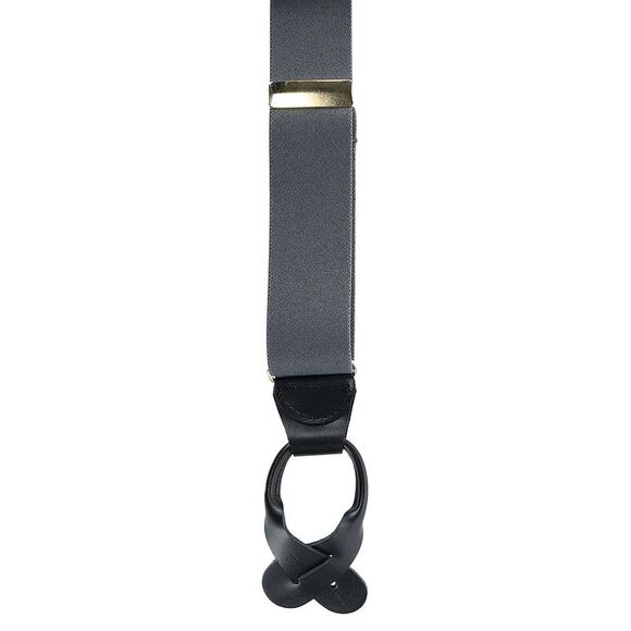 CTM Men's Elastic Button End Suspenders - Picture 3 of 3